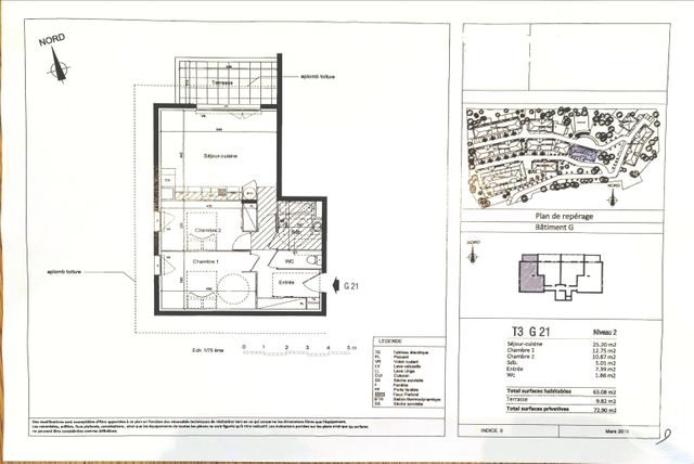 Appartement T3 à vendre - 3 pièces - 63.08 m2 - COGOLIN - 83 - PROVENCE-ALPES-COTE-D-AZUR - Century 21 Thomas Thum Immobilier
